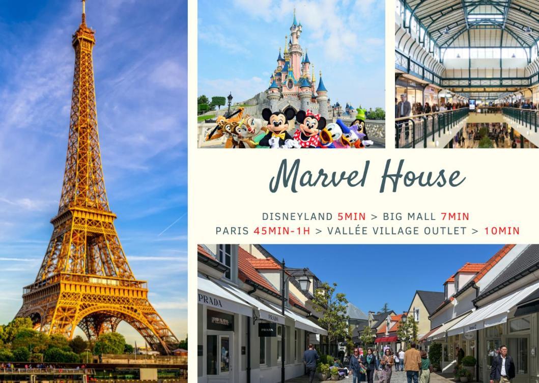 Marvel House - Disneyland 5Min, Private Parking, Terrace Magny-le-Hongre Exterior foto